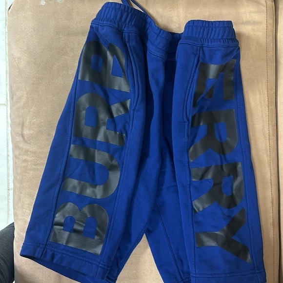 Authentic BURBERRY Fawnley Logo Print Track Shorts - Picture 4 of 9